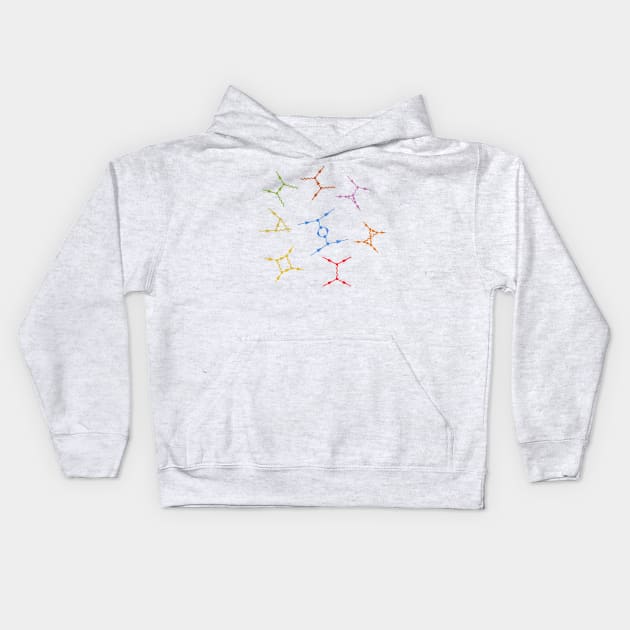 Feynman Diagrams - Quantum Field Theory Basics Kids Hoodie by ScienceCorner